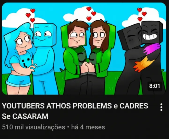 Print de resultado, vídeo longo